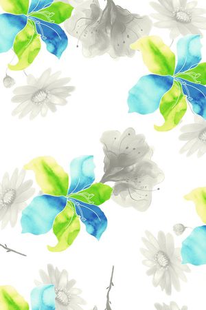 创意服装面料印花花型图片