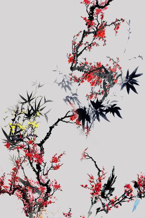 民族印花花型图片