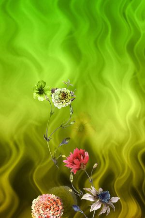 写意印花花型图片