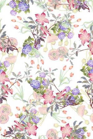 创意服装面料印花花型图片