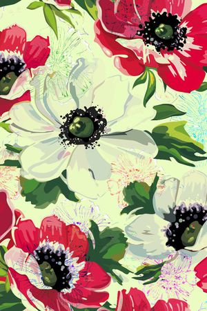 花卉印花花型图片