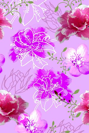 花卉印花花型图片
