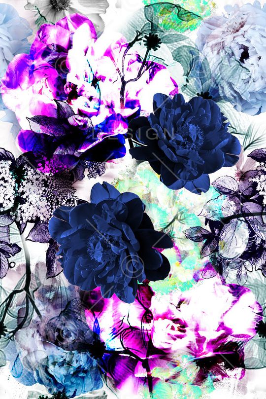 抽象印花花型图片