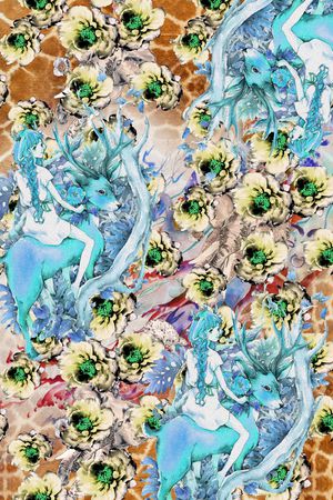 花卉印花花型图片