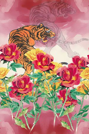 迷彩印花花型图片