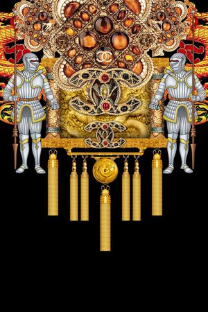 T恤卫衣夹克印花花型图片