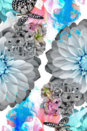 长裙印花花型图片