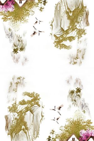 中国风印花花型图片