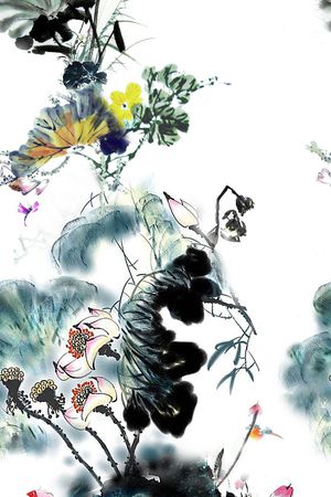 单边定位印花花型图片