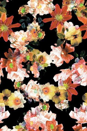 原创印花花型图片