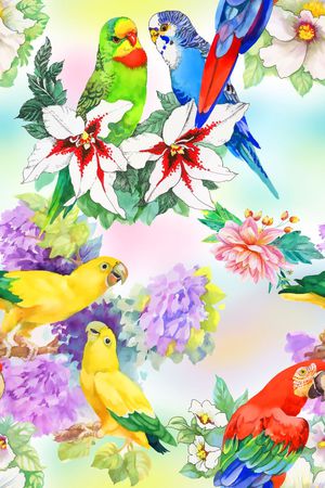晕染印花花型图片