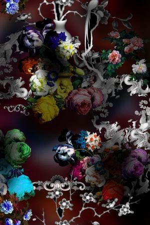 中国风印花花型图片