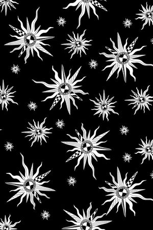 黑白花印花花型图片