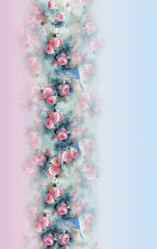 手绘印花花型图片