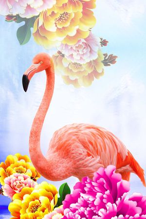 时尚定位印花花型图片