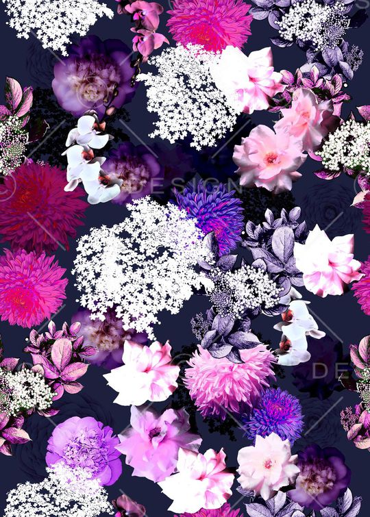 花卉印花花型图片