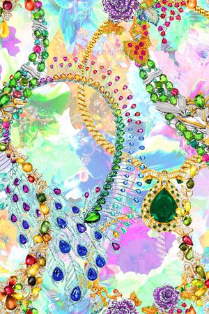 MAX-珠宝花卉印花花型图片