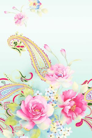 花卉印花花型图片