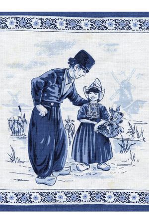 欧洲复古人物印花花型图片