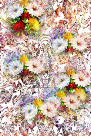 佩兹利印花花型图片