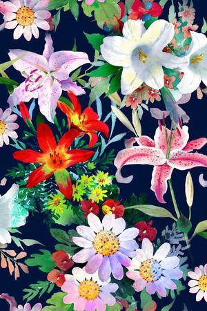 花卉印花花型图片