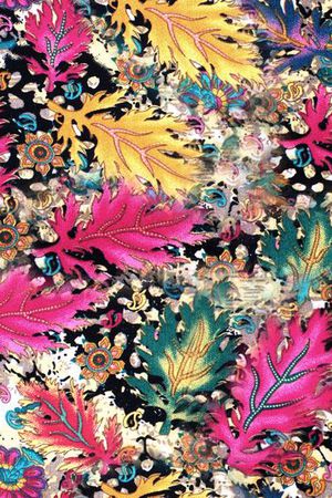 花卉树叶印花花型图片
