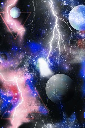 外太空印花花型图片