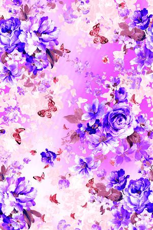 花卉印花花型图片