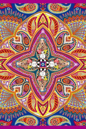 几何印花花型图片