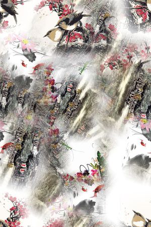 民族印花花型图片