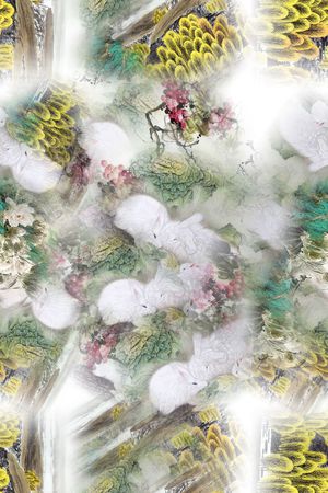 大胆印花花型图片
