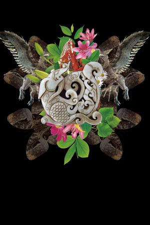 复古印花花型图片