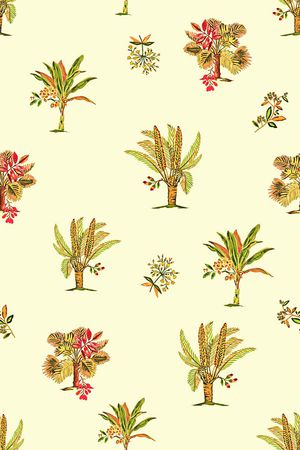 树木印花花型图片