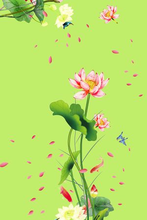 淡雅印花花型图片