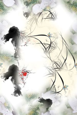 的人印花花型图片