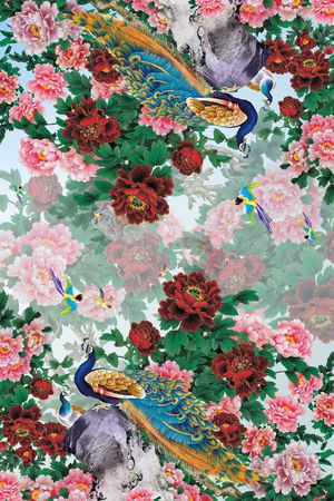 中国风印花花型图片