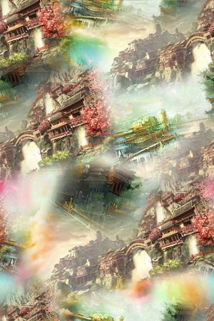 写意印花花型图片