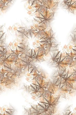 枫叶印花花型图片