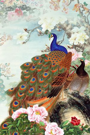 中国风印花花型图片