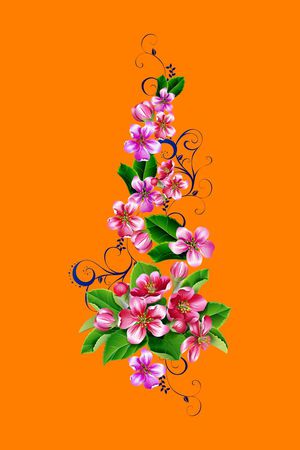 花卉印花花型图片