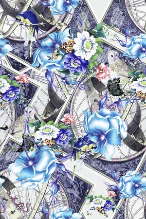 室内家纺印花花型图片