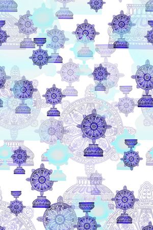 几何图形印花花型图片