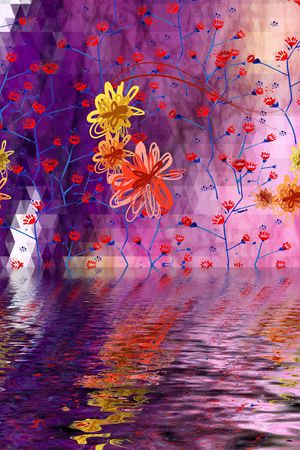 水面印花花型图片