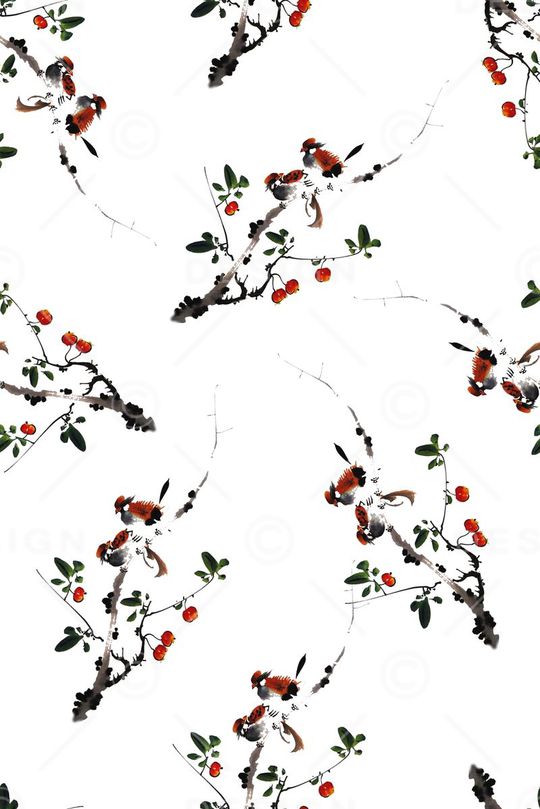 简洁印花花型图片