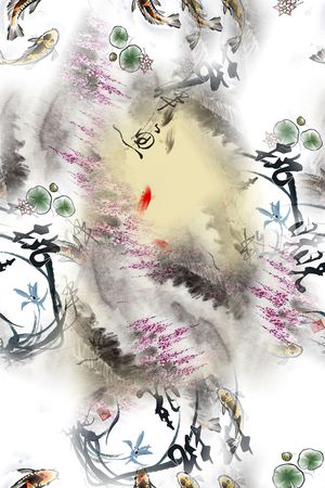 大牌印花花型图片