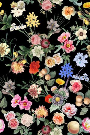 花卉印花花型图片