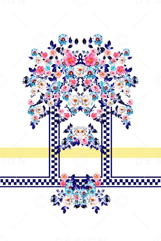 数码定位印花花型图片
