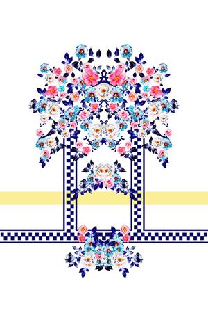 数码定位印花花型图片