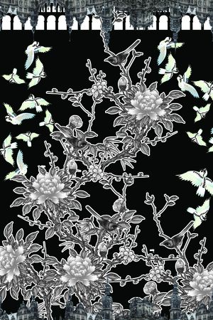 古典印花花型图片