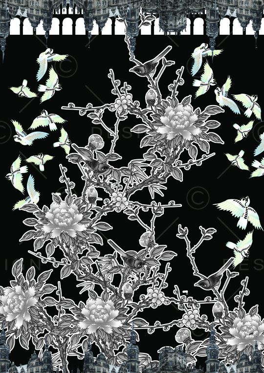 古典印花花型图片